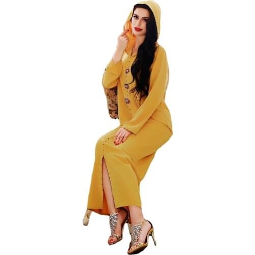 Eid Mubarak Abaya Dubai Turkey Muslim Hijab Dress Abayas for Women African India Maxi Dresses Islam Caftan Moroccan Kaftan Robe