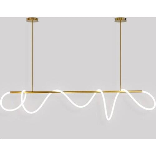 Nordic Minimalist LED Pendant Light Modern Brass LED Hanging Lamp LOFT Dining Room Living Room Home Deco Lighting Fixtures