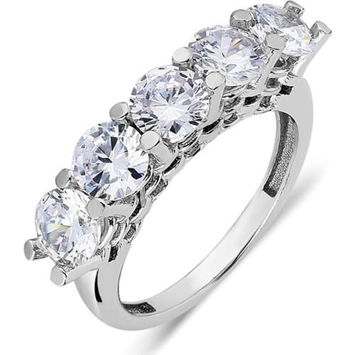 Nereze 925 Sterling U Model Dibs Silver Ring