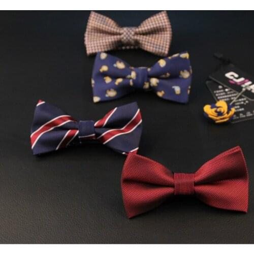 33colors designers Fashion Bow Ties For Men Wedding jacquard Polyester butterfly Striped Dots Plaid Bowtie 50pcs/lot