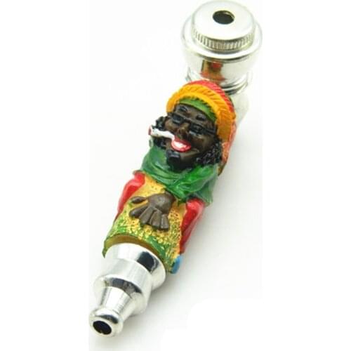 Fashion Smoke Metal Pipes Portable Creative Smoking Pipe Herb Tobacco Pipes Art Gifts Narguile Hookah Mouthpiece