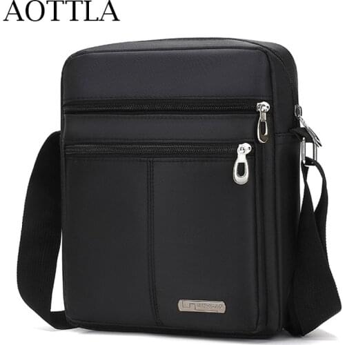 AOTTLA Shoulder Bags For Men Business Travel Messenger Bags Mens Large Capacity Crossbody Bags Party Bag For Man New Casual Bag