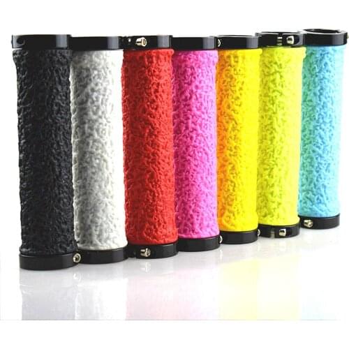 New MTB Bicycle Grips Non-slip Rubber Handle Set Mountain Bike Dead Speed Lock Set Cycling Bicycle Accessories Bicycle Parts