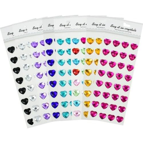 NEW 3D Children Gem Stickers 20mm Diamond Sticker Mobile Phone PC Car Art Diy Acrylic Rhinestone Self Adhesive For Kids Girls