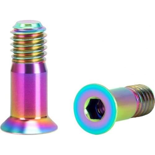 Bicycle Guide Wheel Screw Titanium Alloy Sprocket Tension Wheel Multicolor Bicycle Rear Derailleur Screw for MTB Bike