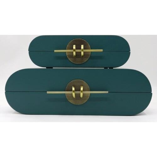 Simple Modern Jewelry Storage Box Wooden Creative Dressing Table Home Soft Outfit Model Room Retro Jewelry Box Ornaments