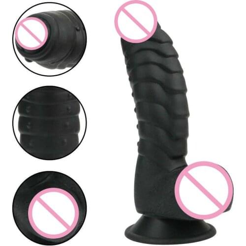 Realistic Big Silicone Dildo With Suction Cup Male G Anal Pussy Plastic Artificial Rubber Penis Female Adult Sex Toys For Woman