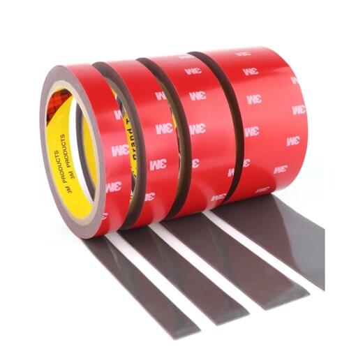 3M Double-sided Tape Self-Adhesive Sticky Tape Roll 5/8/15/20/30/50MM VHB Acrylic Foam Tape 1.0MM Thick Car/office/Home decoratr