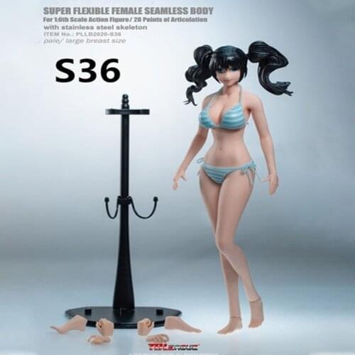 Spot TBLeague PLLB2020-S36 /S37 1/6 Scale Two-dimensional girl steel bone coated small waist fine female body