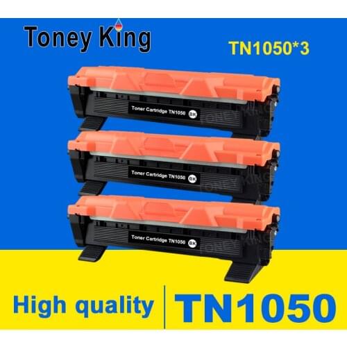 Toney King 3 PCS TN1050 Toner Cartridge Compatible for Brother HL-1110 1112 DCP-1510 1512R MFC-1810 1815 Printer