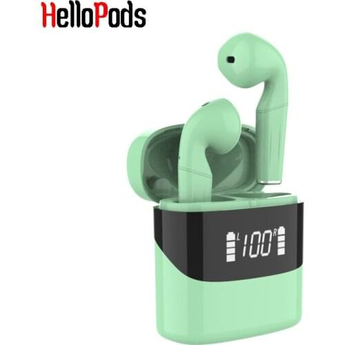 HelloPods P23 TWS Earphones Noise Cancelling Wireless Bluetooth Headphones For Xiaomi Huawei Earbuds With LED PK Freebuds Air 2