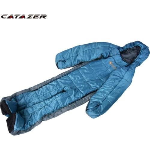 Adult Outdoor Humanoid Sleeping Bag Camping Indoor Bedding Super Light Winter and Warm Season Cotton Bag