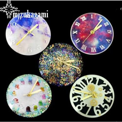 UV Resin Jewelry Liquid Silicone Mold Constellation Roman Numerals Zodiac Clock Silicone Mold Epoxy Resin DIY Jewelry Making