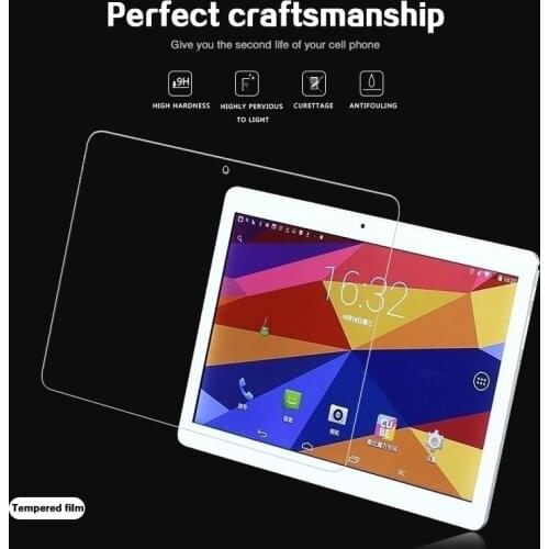 0.33mm 9H Premium Tempered Glass Film For Cube iplay X9 U63 9.6" Tablet Clear Screen Protective Film + Safety Package