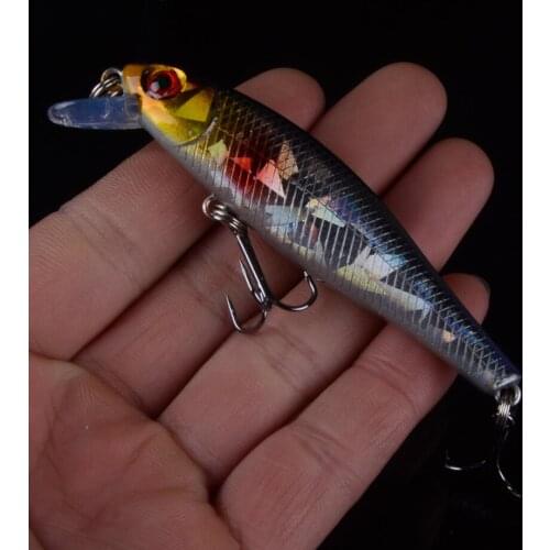 1PCS 8.5cm 9.2g Fishing Lure Quality Minnow Lure 3D Eyes Plastic Hard Bait Pesca Artificial Jig Wobblers Crankbaits Fishing Bait