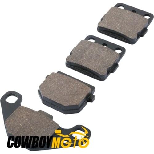 4pcs/set Motorcycle Front & Rear Brake Pads For Kawasaki KX 80 R3 1993-later, KX80 S1-V1 1988-later, KX 100 1988-later