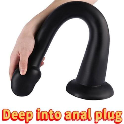 Big Butt Plug Anal Plug Super Long Anus Plug Chrysanthemum Soft Anal Dilator Masturbation Device SM Insertion Toy Sex Products