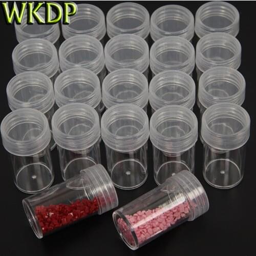 25/50/100pcs Beads Storge Bottles Diamond Painting Accessories Tool Diamond Storage Bag Case Embroidery Mosaic