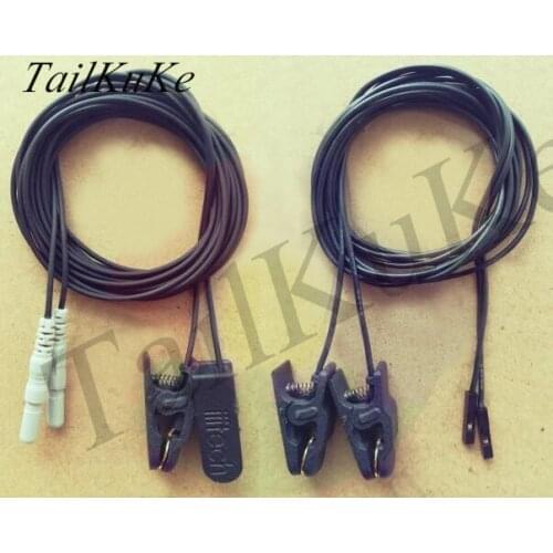 EEG Brain Electric Ear Clip Electrode, Gold-plated Ear Clip Electrode, for OpenBCI/TGAM/NeuroSky, Etc