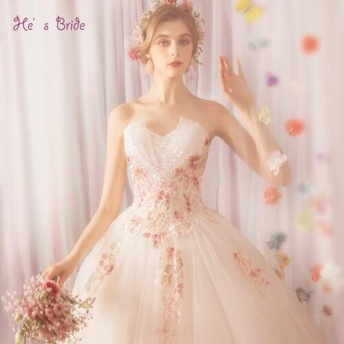 He's Bride Sleeveless Wedding Dresses