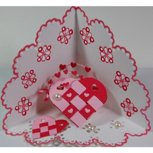 Love Heart Banner Shape Metal Cutting Dies Stencil Scrapbook Album Embossing For Gift Card Making Handcraft 2019 New