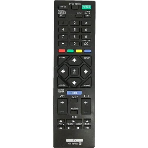 NEW Original Remote Control RM-YD093 for Sony LCD TV for Smart TV Brav-bb12 KDL-24R424A KDL-32R434A KDL-39R475A KDL-48R485B