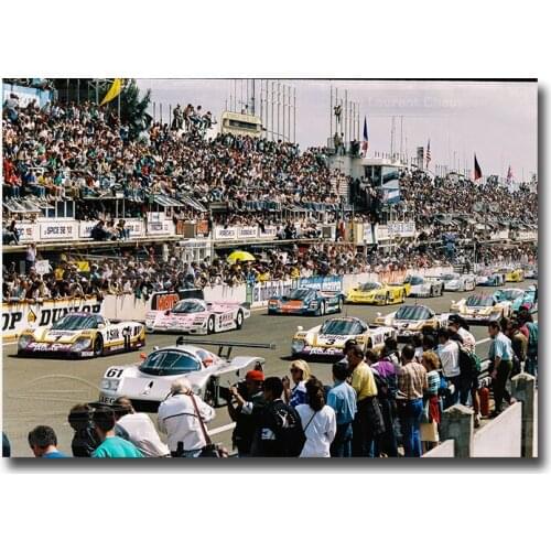 24 Hours OfLle Mans Art Racing Car Poster Canvas Painting Poster Print Wall Art Picture For Living Room Home Decor Frameless