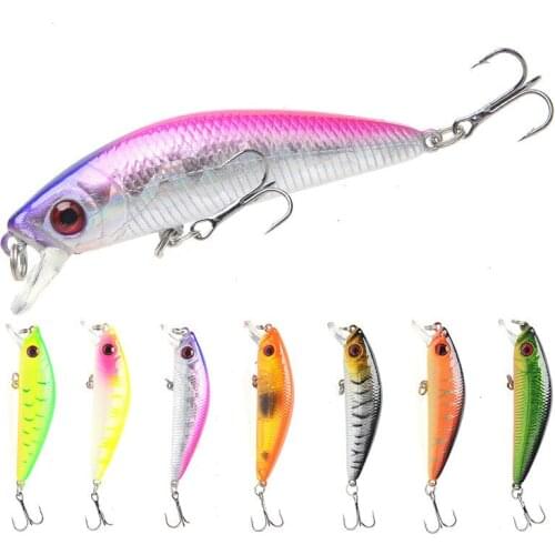 1PCS Fishing Lure Minnow Crankbait Hard Bait Tight Wobble Slow sinking Jerkbait Fishing Tackle