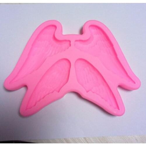 Angel wings silicone fandont mold angel Silica gel moulds wings Chocolate molds angels candy mould wing silicone molds wing