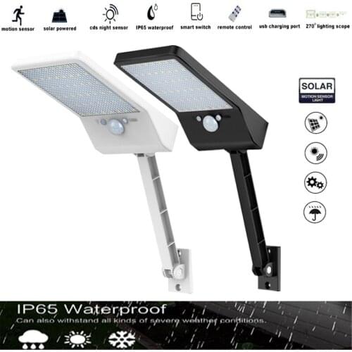 Solar Light 48 LED Remote Control Garden street wall light Lamp bulb For Outdoor Lawn Spotlights Street Lands