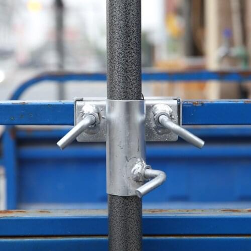 Heavy Duty parasol pipe holder clamp clip Outdoor Metal Umbrella support Stand Fixed Bracket for Tricycle dining truck Fastener