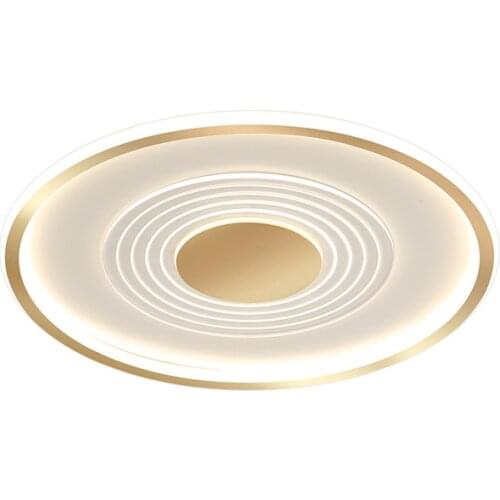 Acrylic Engraved Led Ceiling Lamp Modern Minimalist Warm and Romantic Living Room Bedroom Golden Nordic Personality Lighting