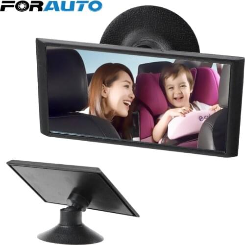 FORAUTO Universal Suction Cup Baby Mirror 360 Rotation Adjustable Rearview Mirror Car Back Seat Baby View Mirror Car Accessories