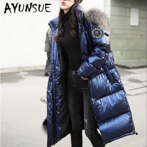 Duck Down Jacket Women Clothes 2020 New Winter Coat Women Raccoon Fur Collar Korean Puffer Jacket Women Warm Parka YY1829