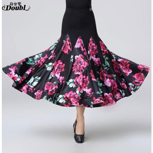 Women Ballroom Dance costumes Newest Design Woman Modern Waltz Tango skirt /standard Competition skirt S-3XL