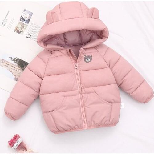 Toddler Girl Winter Clothes 2021 Autumn New Childrens Down Padded Jacket Boys Padded Jacket Girls Hooded Warm Jacket Girls Coat