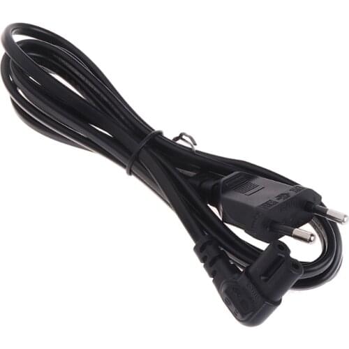 1/2/3/5m 2 Pin Euro Plug to Right Angle Turn Left Figure 8 C7 Plug Power Cable R9JF