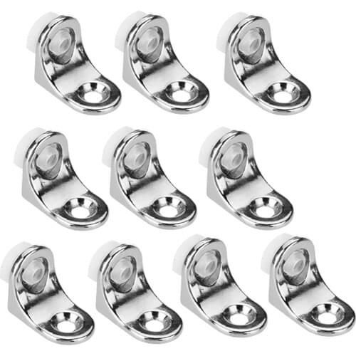 10 X L Shape Right Angle Glass Panel Shelf Clamp Holder Bracket Support Clip