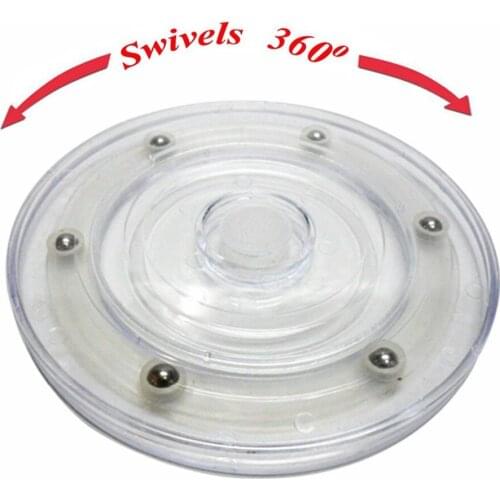 15cm Plastic Transparent acrylic rotating turntable furniture accessories Diameter