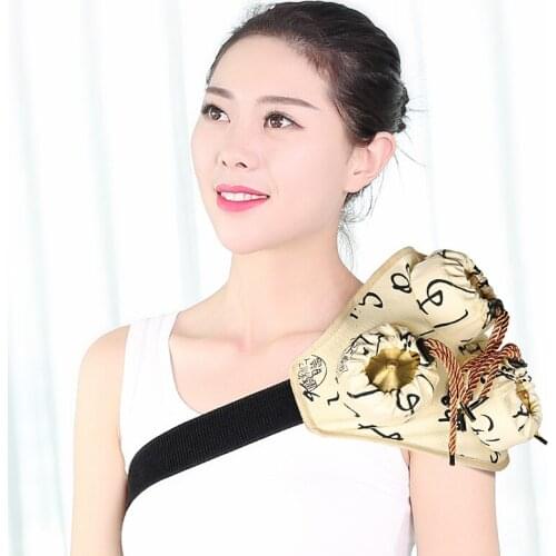 4pcs copper/steel acupuncture moxibustion massage box Moxibustion instrument with moxa acupuncture chart