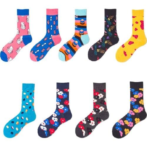 Anewmorn Men's Patterned Socks