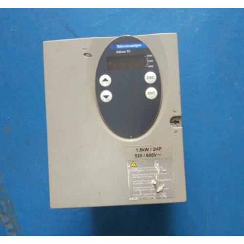 ATV31HU15S6X 1.5KW inverter , used one , 90% appearance new , test goods , free shipping