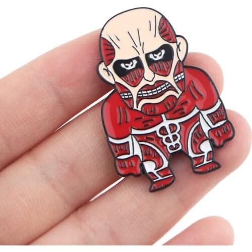 DZ1673 Attack on Titan Japanese Anime Icons Cool Enamel Pin Brooches Badge Bag Clothes Lapel Jewelry Fans Collection Kids Gift