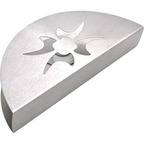 Creative Paper Towel Holder Stainless Steel Napkin Holder Fanshaped Organizer Container Home Party Dining Table Decoration