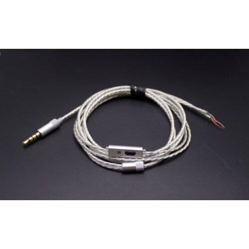 Diy earphone cable with mic Fully compatible 2pcs