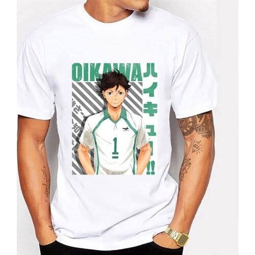 Haikyuu T Shirt Tooru Oikawa Men Summer Oversized T Shirts High School Harajuku Tshirts Short Sleeve Tee O'neck Tops Camisetas