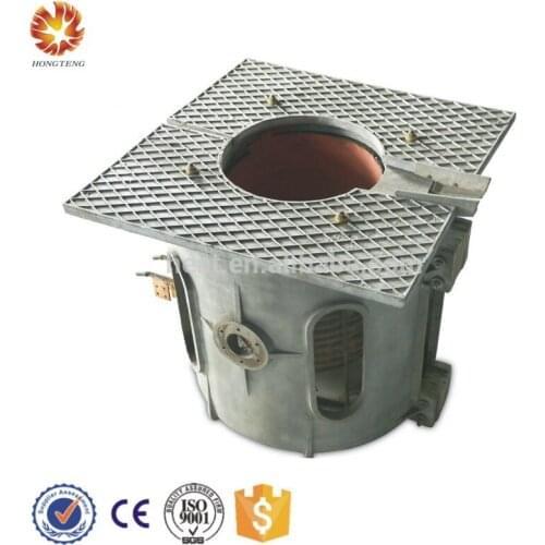 Low price 3Ton titling type steel scrap induction melting furnace