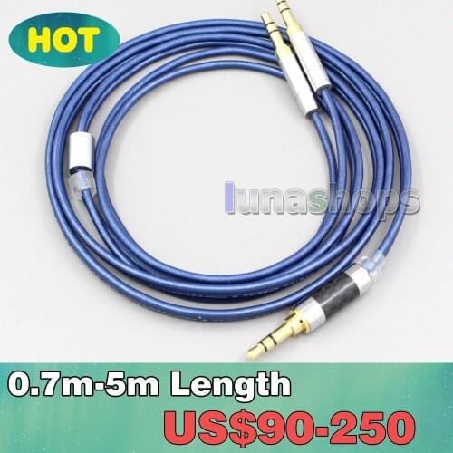 2.5mm XLR 4.4mm High Definition 99% Pure Silver Earphone Cable For Denon AH-D7200 AH-D5200 AH-D9200 3.5mm Headphone pin LN006802