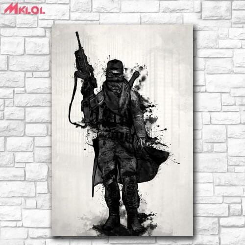 Fashion Oil Painting Post-Apocalyptic-Warrior Canvas Painting For Living Room Home Decor Oil Painting On Canvas Wall Painting