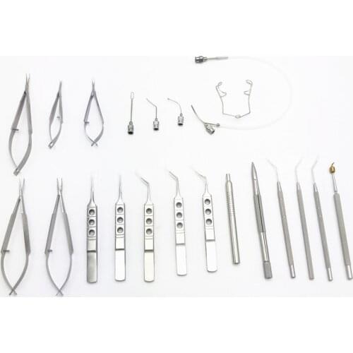 Cataract Set 21PCS Ophthalmic Instruments Titanium alloy/Stainless steel